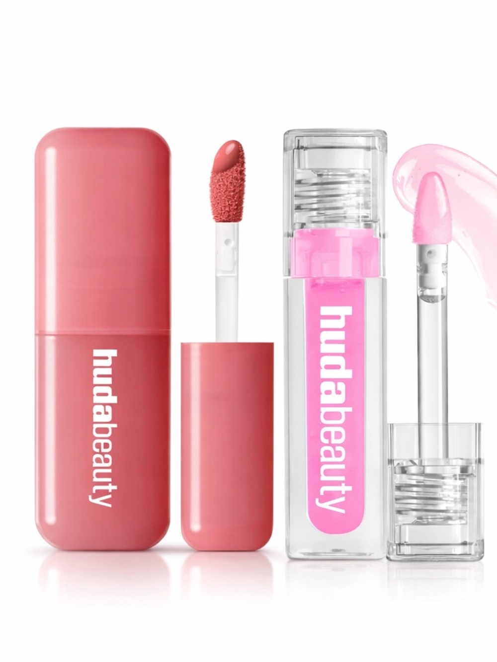 HUDA Beauty Duo 🌟 Faux Filler Lip Oil & Blush Filter Soft Glow Liquid Blush